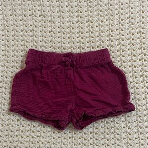 Old Navy Red Casual Shorts with Elastic Waistband